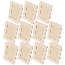 10Pcs Unfinished Wood Picture Frames For Kids Artwork And Diy Crafts
