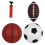 Lot De 3 Jouets Gonflables Ballon Rugby 3