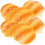 6Pcs Pu Roll Bread Model Simulation Toy Photo Prop 9