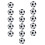 15Pcs Foosball Table Balls Replacement Accessories 7