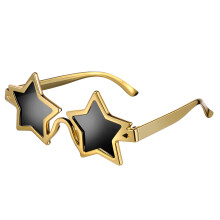 Yellow Star Sunglasses For Kids Men Disco Party