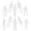 50Pcs Uncolored Miniature People Model For Sand Table Landscape 9