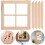 Miniatura De Madera Con Ventana De 4 Para Casa De Muñecas 3
