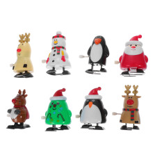 8 Pcs Christmas Style Iron Wind Up Clockwork Toys