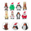 8 Pcs Christmas Style Iron Wind Up Clockwork Toys 5