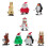 8 Pcs Christmas Style Iron Wind Up Clockwork Toys 3
