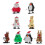 8 Pcs Christmas Style Iron Wind Up Clockwork Toys 2