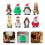 8 Pcs Christmas Style Iron Wind Up Clockwork Toys 4