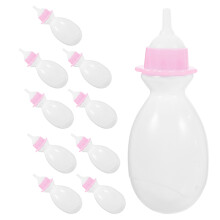 10Pcs Mini Plastic Baby Bottle Ornaments For Baby Shower Favors