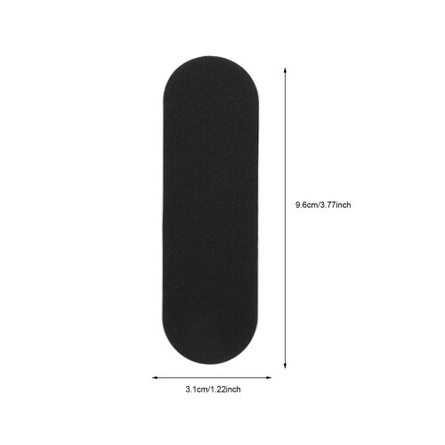 10 Tappetini Antiscivolo Per Fingerboard In Schiuma Neri 1