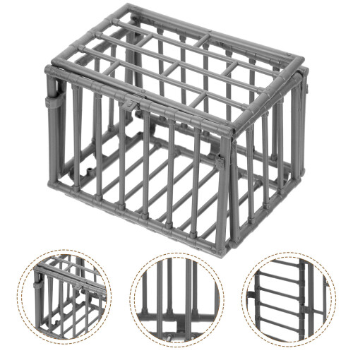 Mini Cage Model Animal Decor Fence Diy Tool Ornament 2