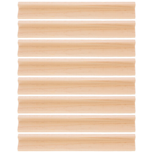 8Pcs Wooden Domino Trays Desktop Racks Multi-Function Bases