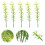 100 stuks plastic model bamboebomen groen 1:200 5