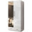 (White, 90cm) 2 Door High Gloss Mirrored Wardrobe 1