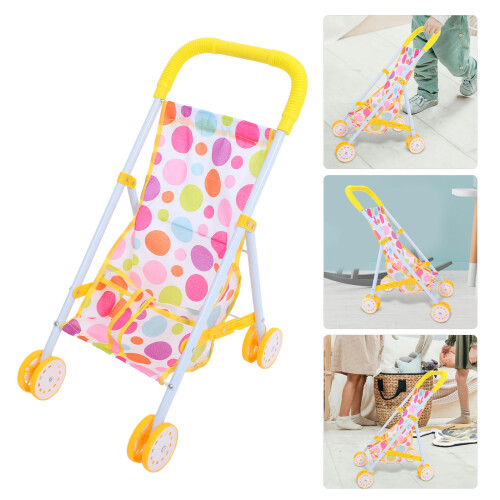 Doll Stroller Jouet Poussette Pour Bébés Poupées Chariot 2