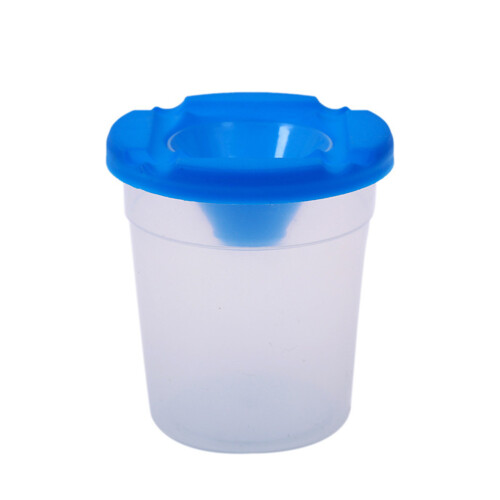6Pcs Transparent Plastic Paint Cups With Lids For Students 1