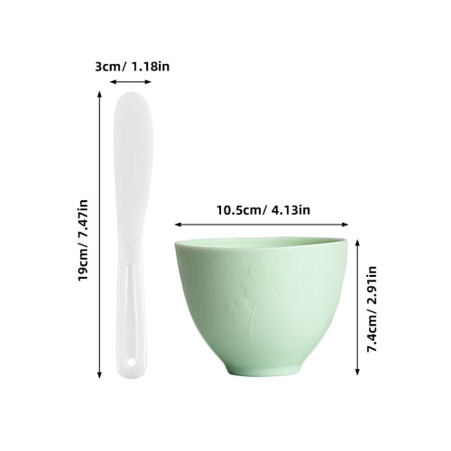 Silicone Facial Mask Mixing Bowl Set With Stick 2
