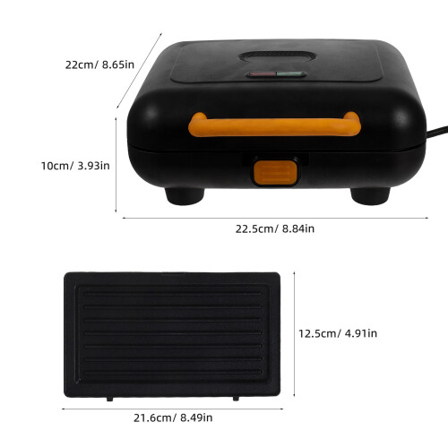 Sandwich Press: 3 In 1 Waffle Maker With Removable Plates Electric 1