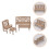 1 Set Poppenhuis Meubels Mini Huiskamer Decor 2