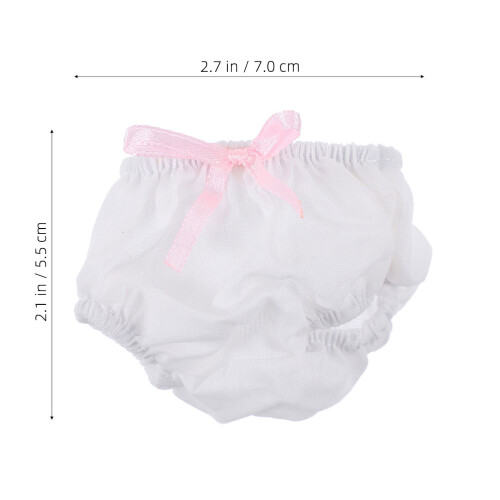 3Pcs Doll Underpants Baby Diapers Pretend Play Accessory 1