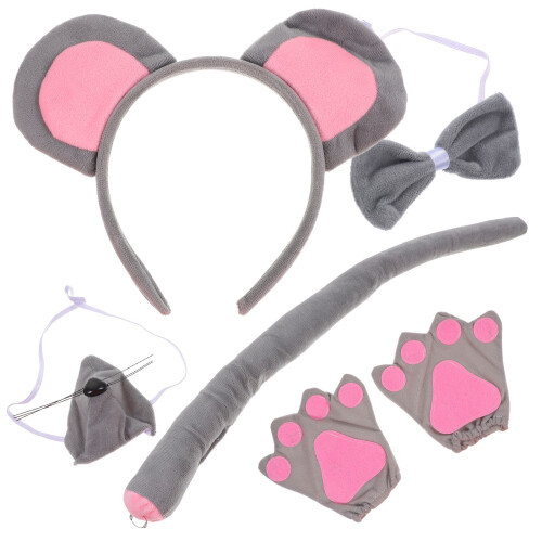 Set Costume Per Con Orecchie, Naso, , E Cravatta 2
