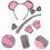 Set Costume Per Con Orecchie, Naso, , E Cravatta 7