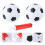 Set Pallone Da Calcio Bambini 12 Cm 2 Palline + Pompetta 2