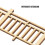 10 Pezzi Recinzione Legno 1:50 Casa Fate 10