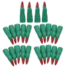 24Pcs Vivid Fake Halloween Nail Cover Decor For Cosplay Party