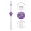 Viola Trasparente Creativo Con Cinturino In Silicone Glitter 7