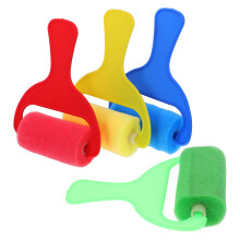 4Pcs Painting Brush Roller Sponge Tool For Kids