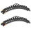 2Pcs Curved Train Track - Grey Plastic Connector For Model Railway 1