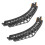 2Pcs Curved Train Track - Grey Plastic Connector For Model Railway 11