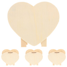 4 Barattoli Legno Portamonete Da Te A Forma