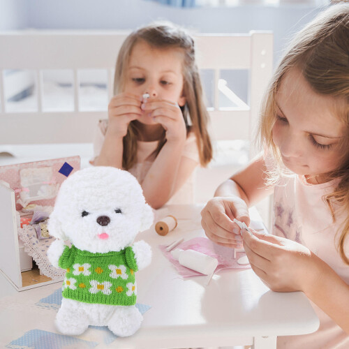 2Pcs Cute Tiny Sweaters For Stuffed Animals Diy Plush Doll Bear 2