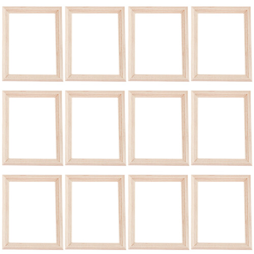 12 In Legno Per Miniatura Decorazione