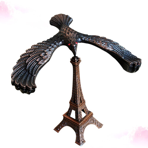 Legering balansvogel Eiffeltoren 12,5x9,5x11 cm - roodwijn 2