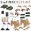 Set Giocattoli Militari Modellini Per 9
