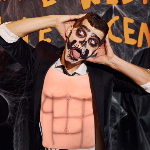 Indumento In Silicone Per Pettorali E Addominali Per Cosplay 2
