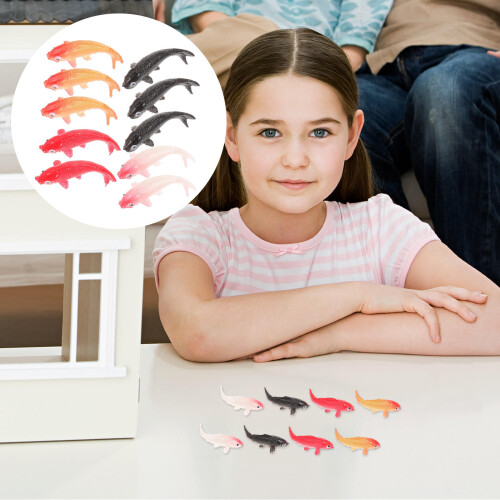 10 Modellini Carpe 1:12 Giocattoli Animali Marini 1