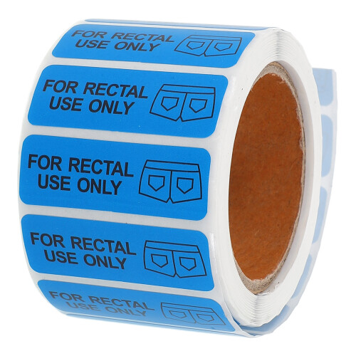 1 Rol Stickers Voor Rectaal Gebruik, Grappige Etikettering