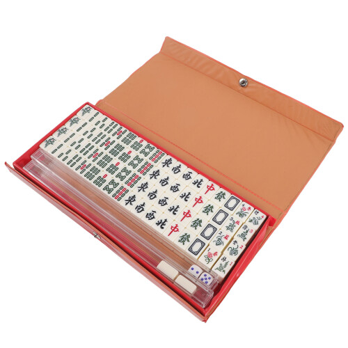 Mini Mahjong Set Travel Portable Tiles Kit 1