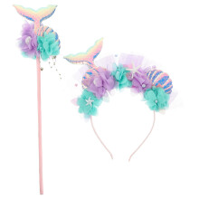 Set Da Sirena Con Paillettes Cerchietto