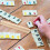 6 Pezzi Domino In Legno Con Inglesi Vassoio Per Carte 3