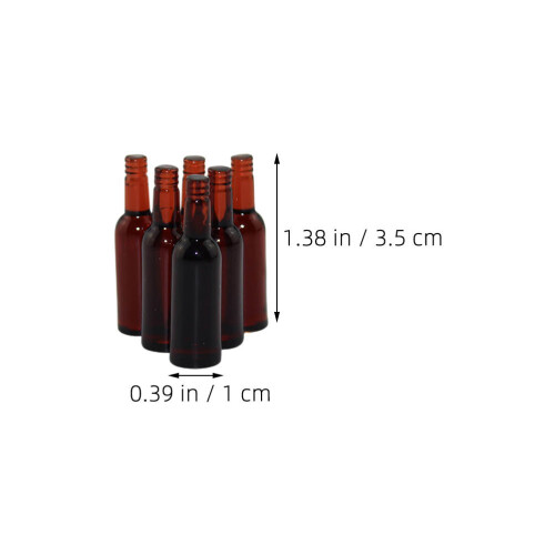 6 Bottiglie In Miniatura Per Decorazioni Case 1