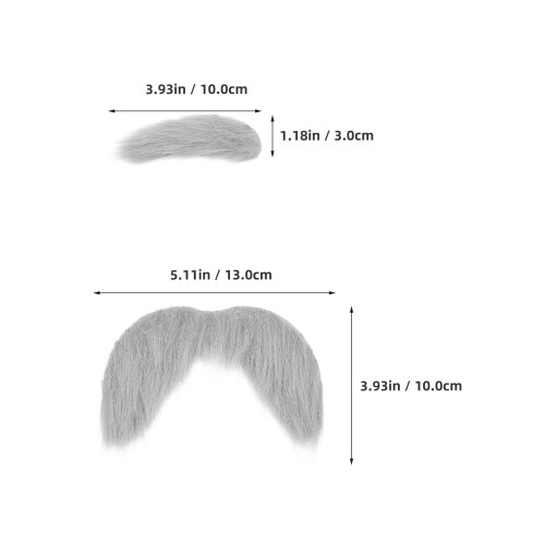 5 Set Autoadesiva E Sopracciglio Per Cosplay E 1