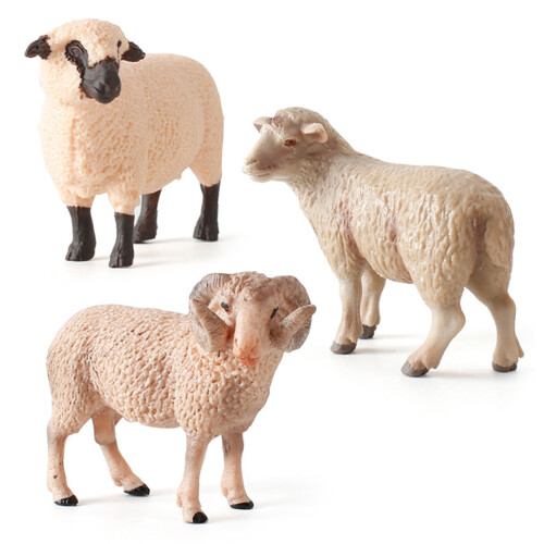 1 Pezzo Animale Realistico Pecora Merino Per Bambini 1