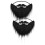 2 Halloween Valse Baard Realistische Lijm 9