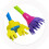 4 Stks Kinder Creatieve Bloemstempel Sponsborstel Diy Hulpmiddelen 7