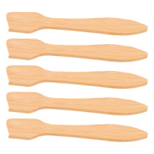 5 Stuks Make-up Spatels Bamboe Voor Gezichtsmasker